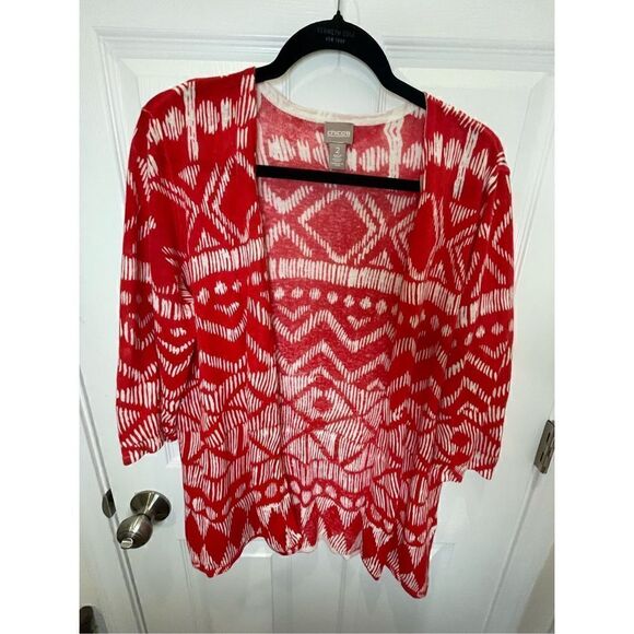 Chicos women’s bundle lot cardigan and blouse size 2 medium - Picture 2 of 12